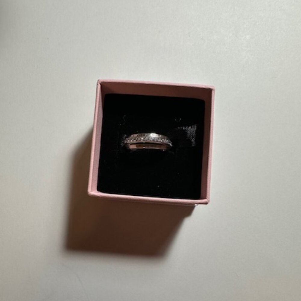 Pandora Triple Band Pave Ring size 5- NWOT or Box